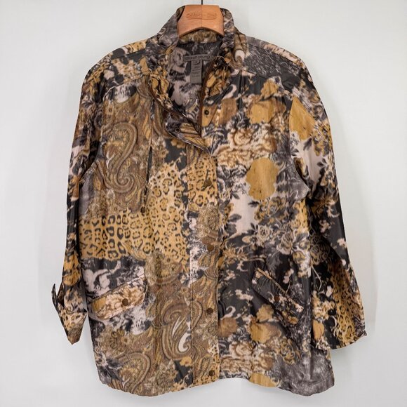 Sharon Young size XL Womens Multi-Pattern Jacket Polyester Blend - Picture 5 of 14